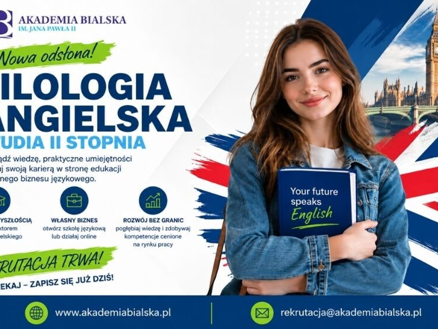 Praktyczna wiedza, język biznesu i przygotowanie do rynku pracy. Wybierz studia na Wydziale Nauk Społecznych i Humanistycznych Akademii Bialskiej