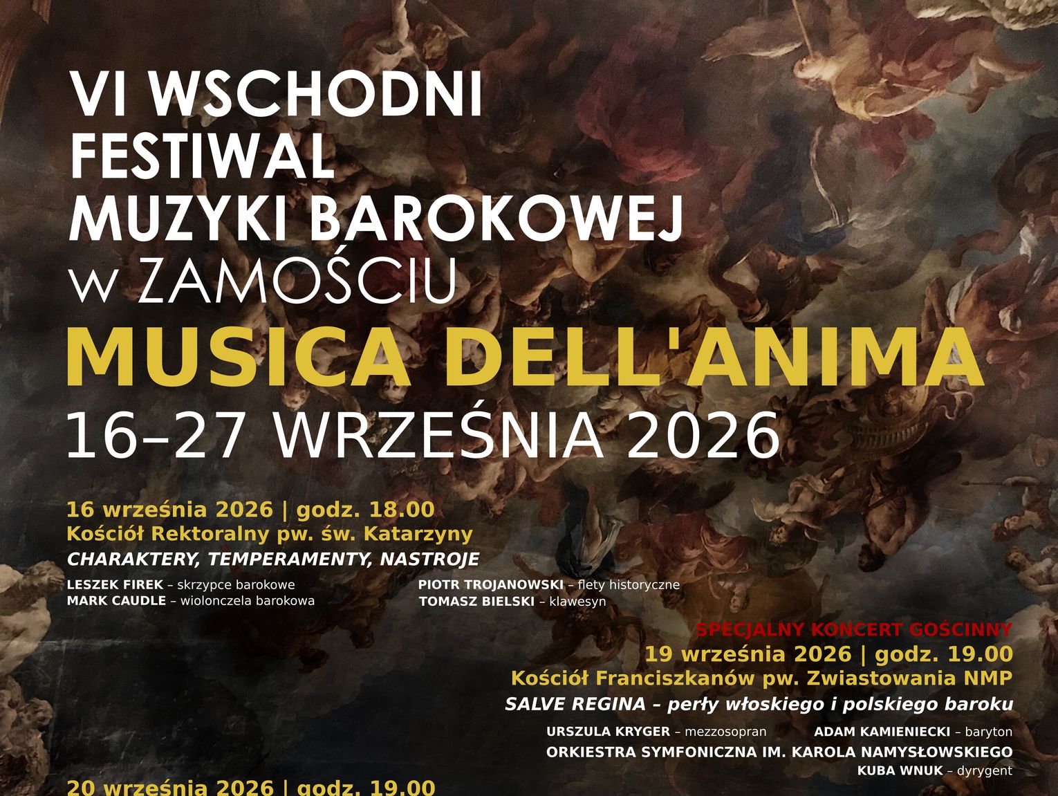 Przed nami VI Wschodni Festiwal Muzyki Barokowej pod patronatem "Kroniki Tygodnia" [PROGRAM]