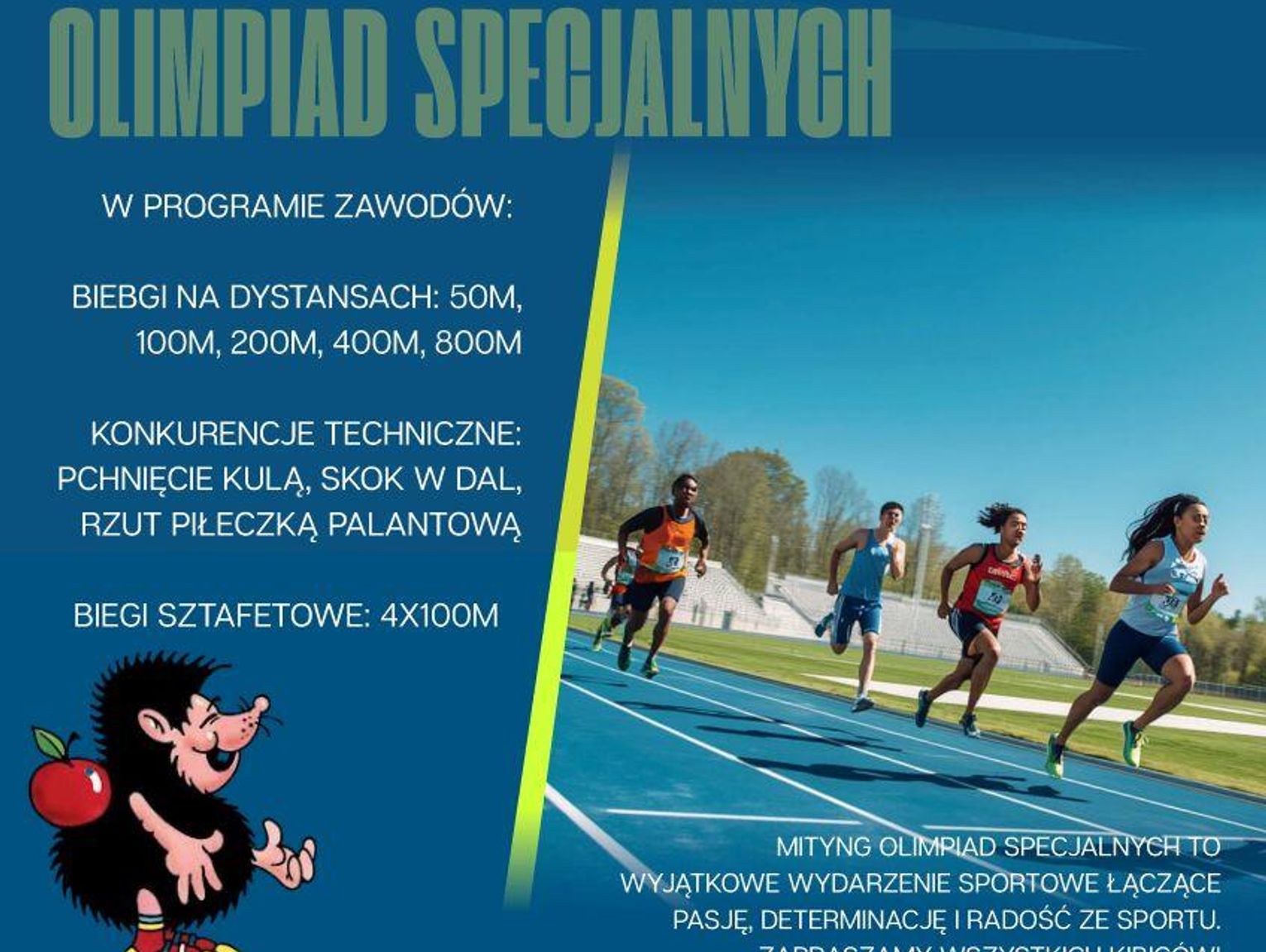 Przyjdź i kibicuj! W Tomaszowie odbędzie się Lubelski Mityng Lekkoatletyczny Olimpiad Specjalnych
