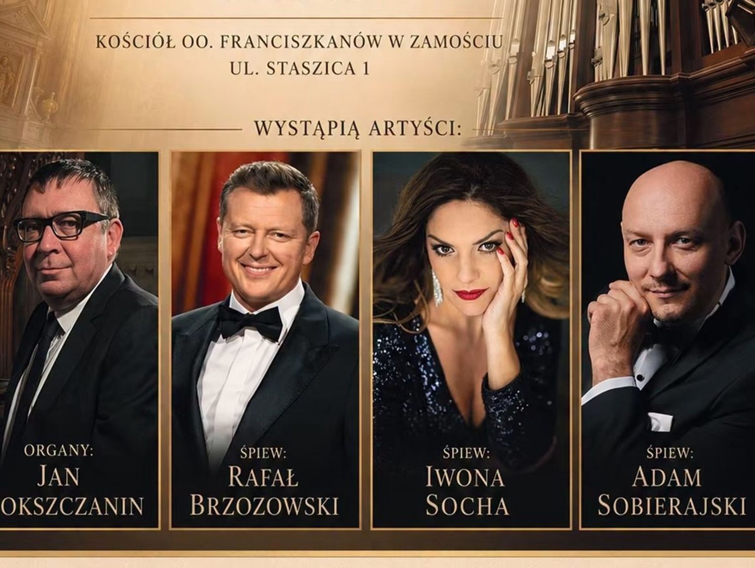 Rafał Brzozowski i śpiew operowy. Koncert w Zamościu już w niedzielę!