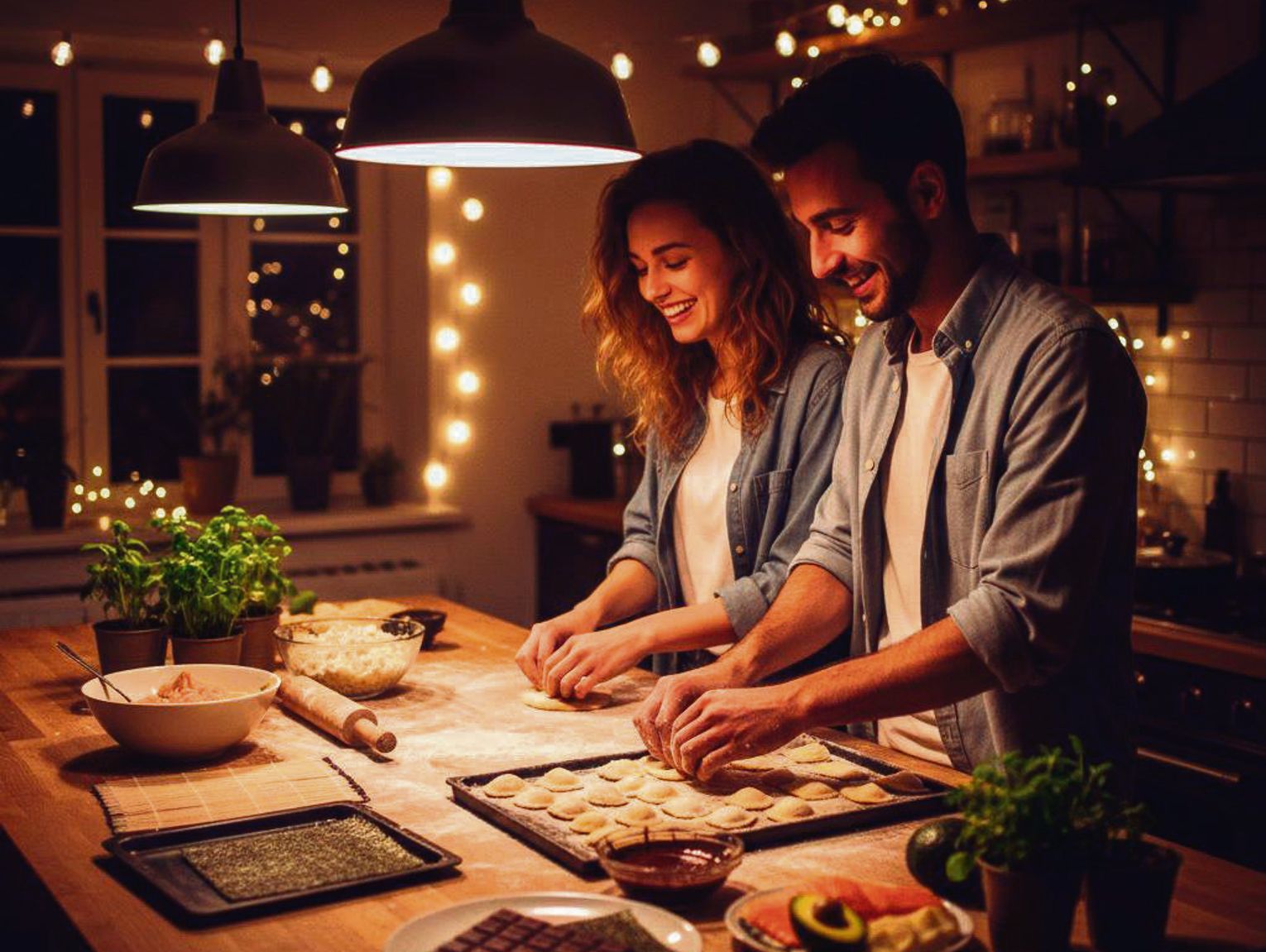 Randka bez wychodzenia z domu: kurs gotowania we dwoje