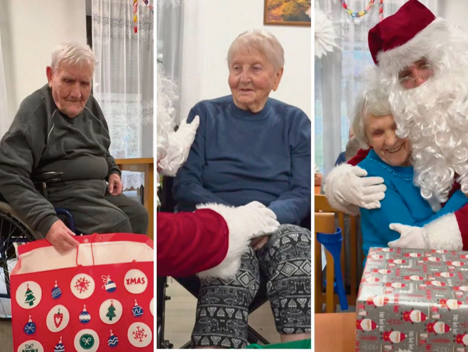 Seniorzy prosili mikołaja o ciepłe kapcie i koszule. Dostali je za sprawą Fundacji Parasol Roztocza