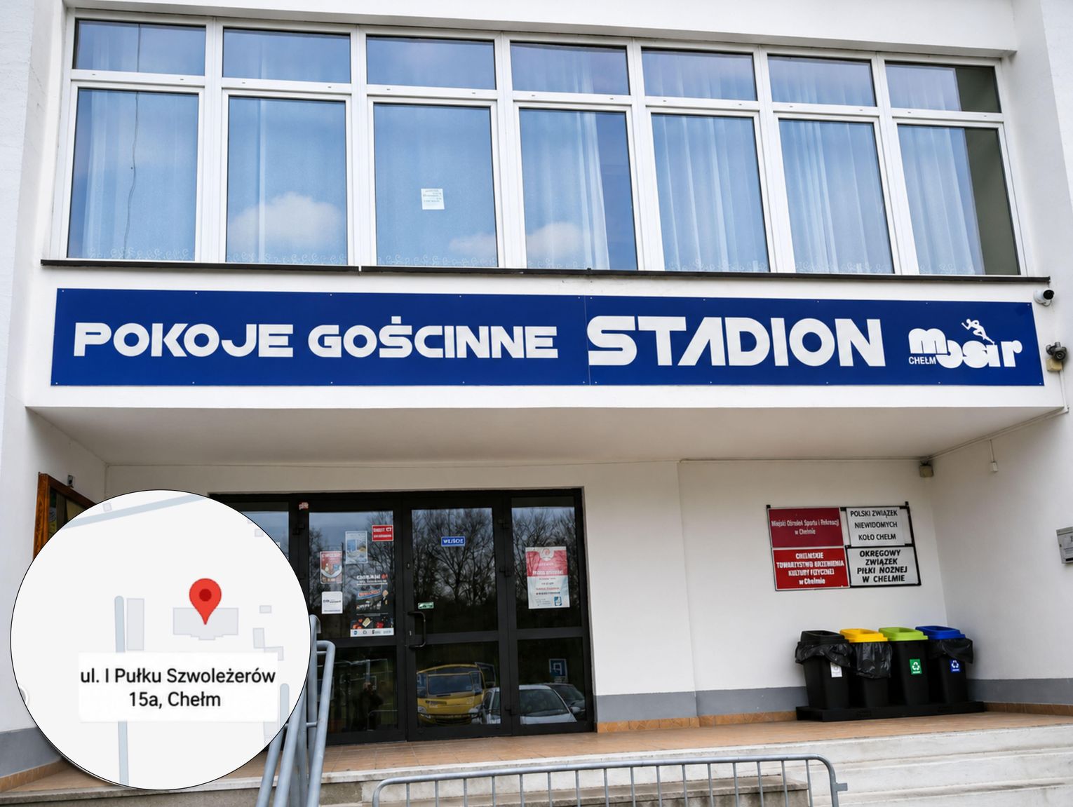 Stowarzyszenie Przyjaciół Republiki z adresem obiektu MOSiR w Chełmie. Ośrodek: "Nie wynajmują u nas pomieszczeń"