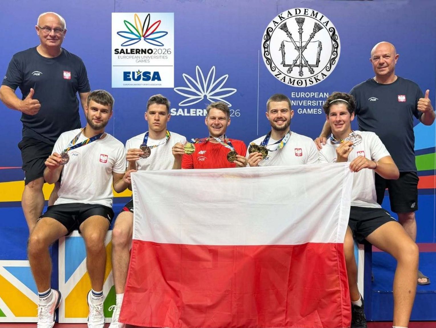 Studenci Akademii Zamojskiej z sześcioma medalami w Salerno. Dominacja w tenisie stołowym