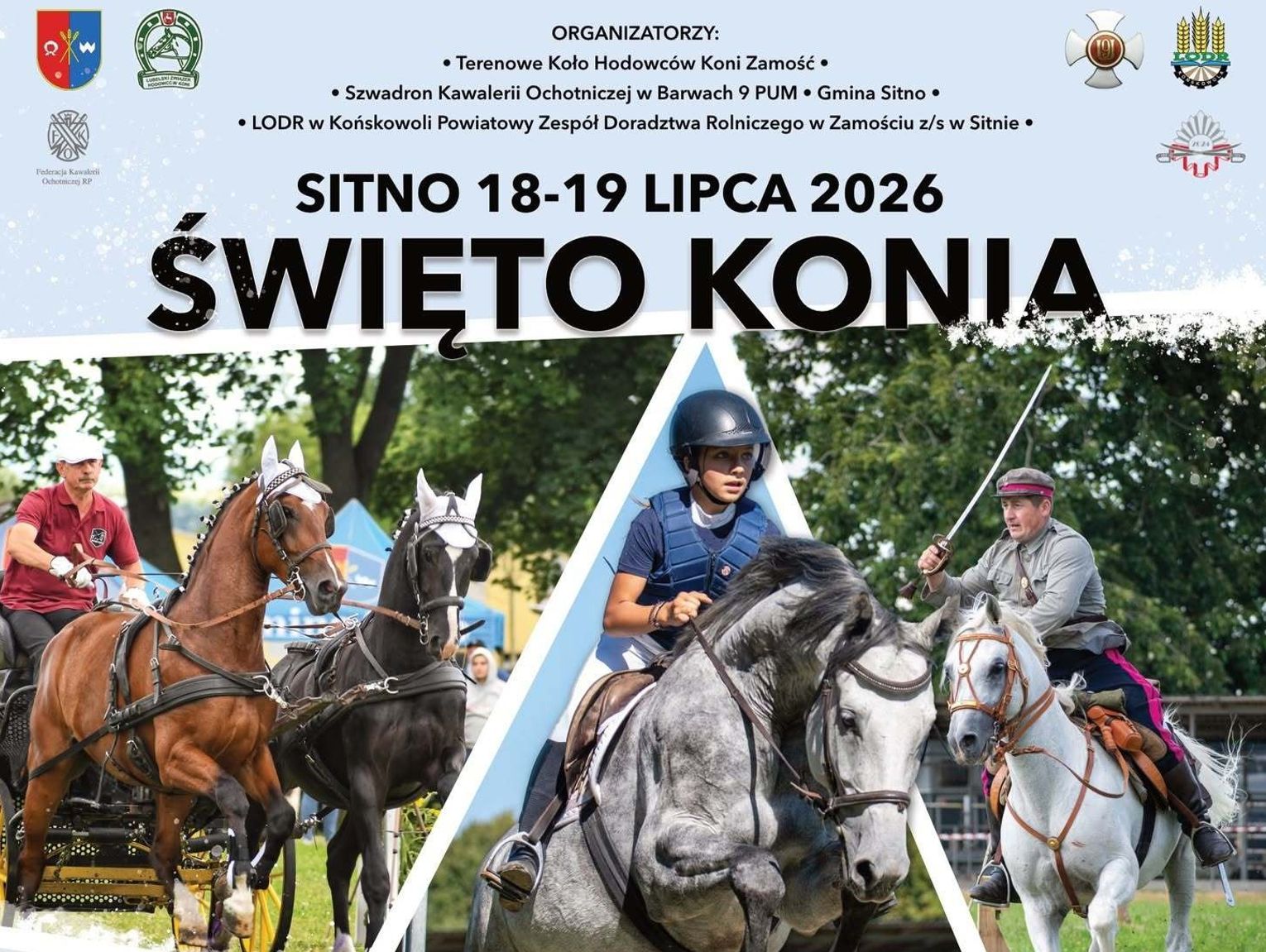 Święto Konia w Sitnie. Będą pokazy, zawody i zbiórka dla hospicjum