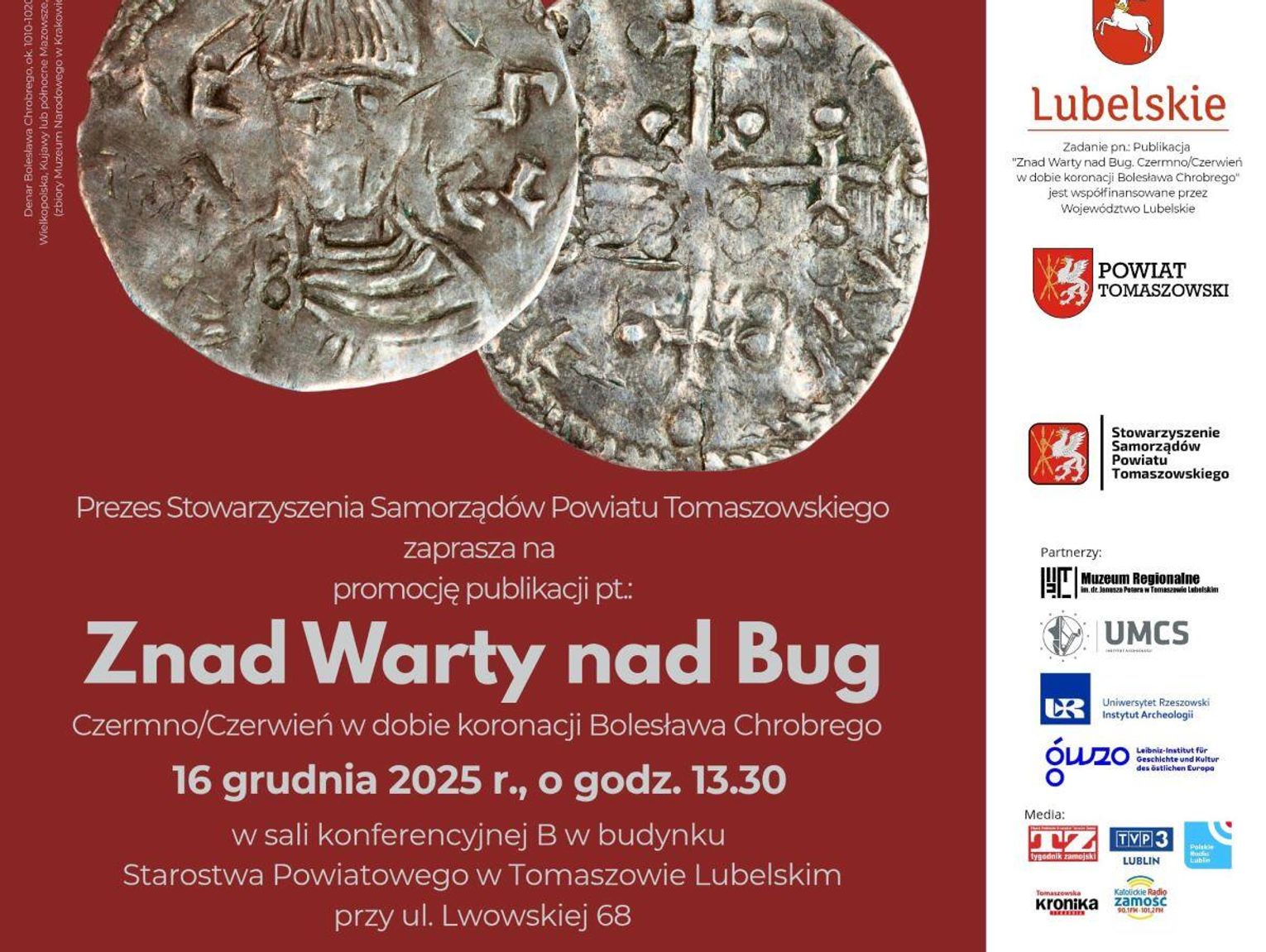 Tomaszów Lubelski: Promocja publikacji o Czermnie i Czerwieniu w dobie Bolesława Chrobrego