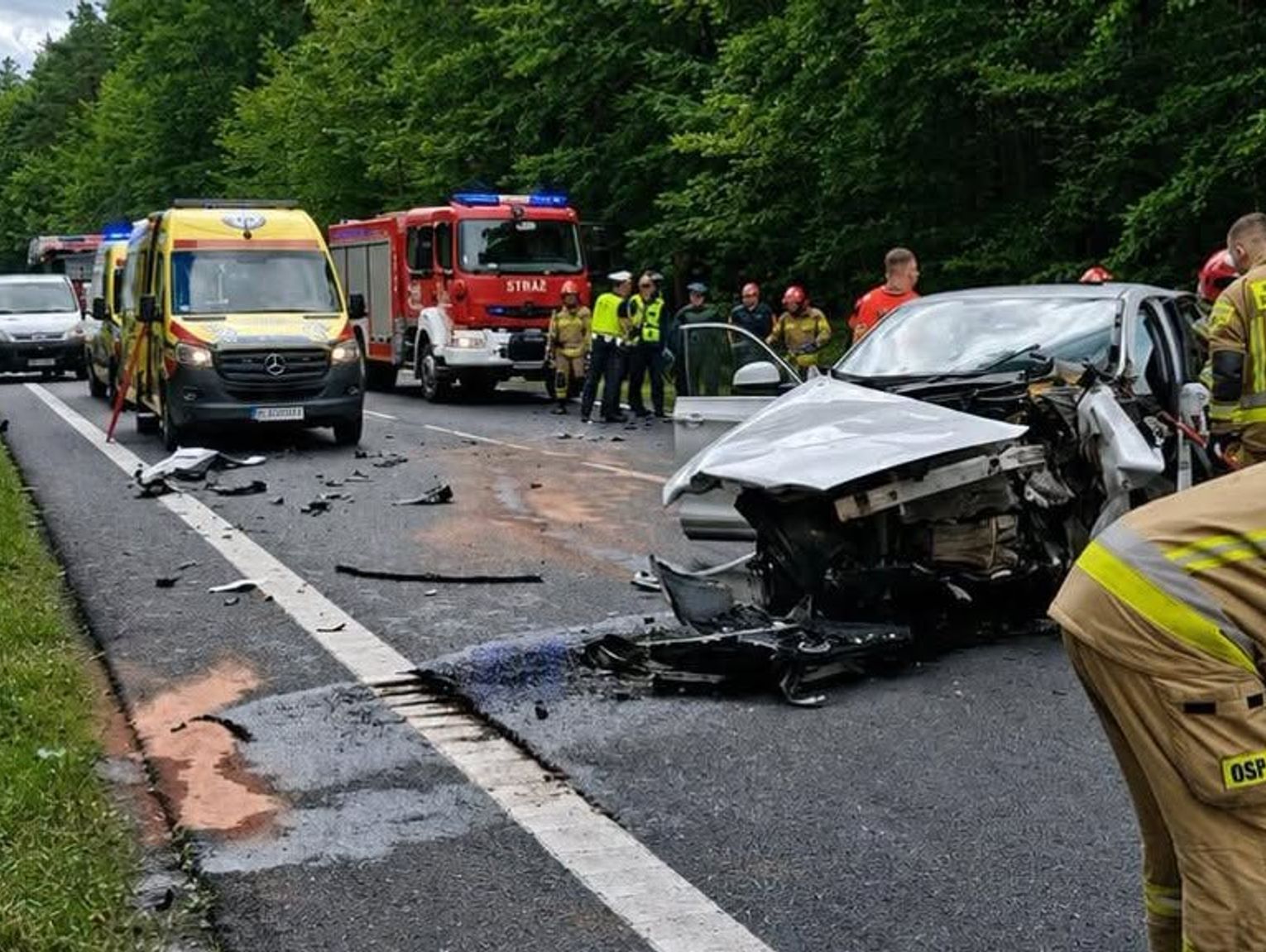 Tragiczny manewr kierowcy z powiatu biłgorajskiego. Dwie osoby nie żyją!
