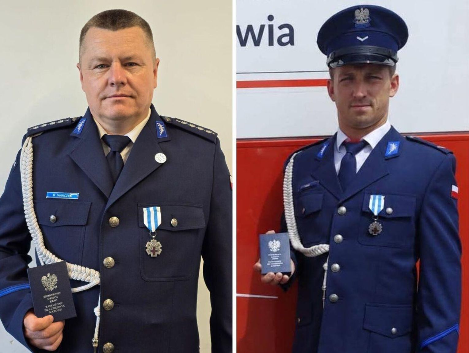 Trzej biłgorajscy policjanci Zasłużeni dla Zdrowia Narodu