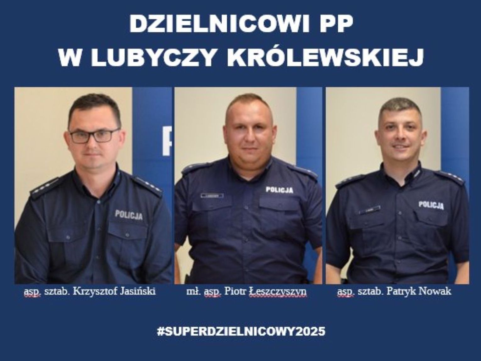 Pow. tomaszowski: Twój dzielnicowy jest super? Zagłosuj na niego [ZDJĘCIA]