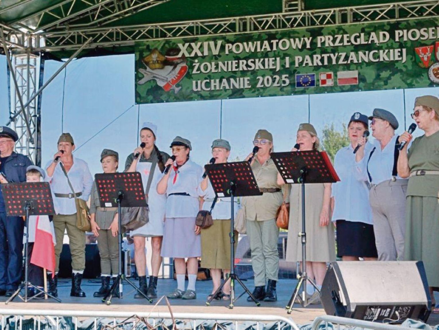 W Uchaniach śpiewali jak kiedyś w Kołobrzegu. Przegląd Piosenki Żołnierskiej i Partyzanckiej