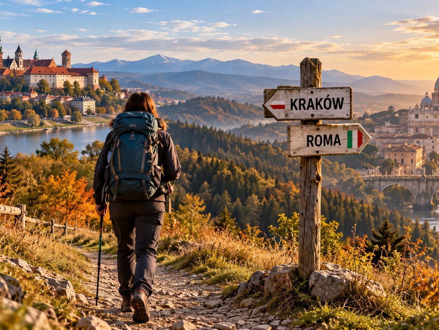 Z Krakowa pieszo do Rzymu. Niezwykły szlak przez cztery kraje. Śladami Jana Pawła II