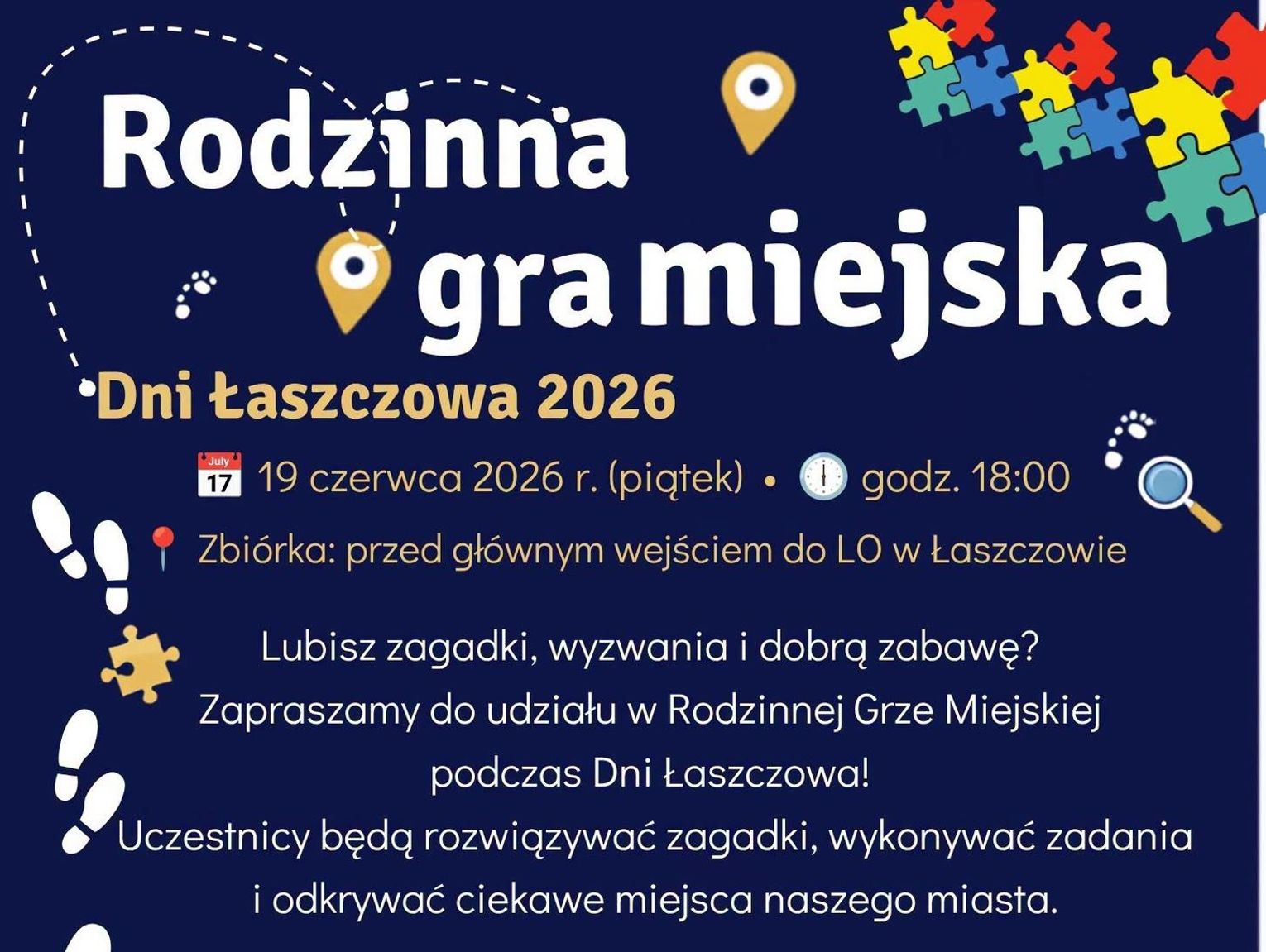 Zacznie się o 18, można wygrać rower! Rodzinna gra miejska podczas Dni Łaszczowa
