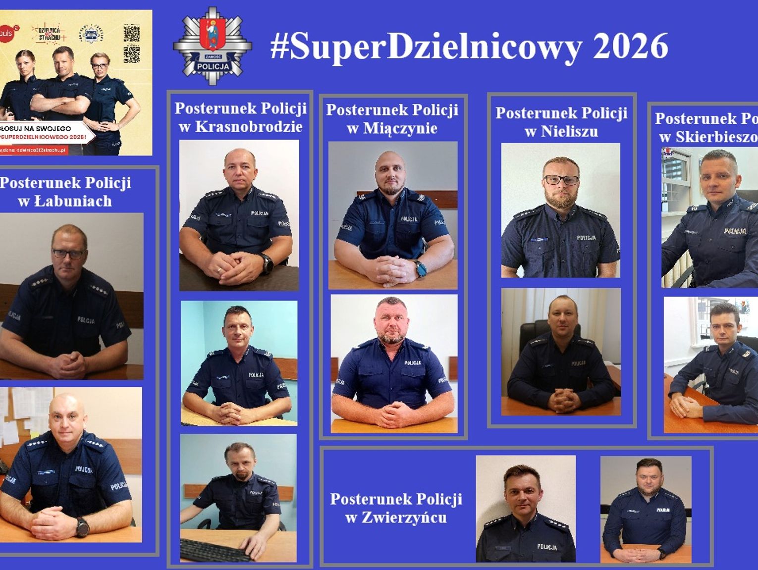 Zagłosuj na swojego dzielnicowego w ramach plebiscytu na Super Dzielnicowego 2026