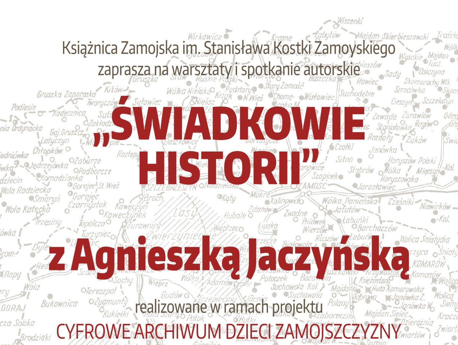 Zamość: Agnieszka Jaczyńska opowie o Dzieciach Zamojszczyzny