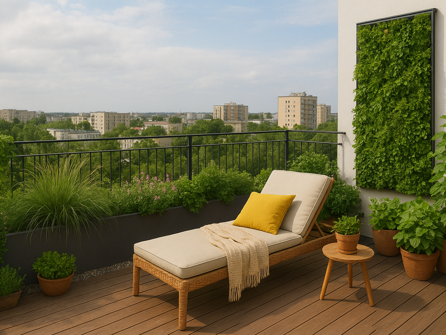 Zielony azyl w centrum Zamościa – jak stworzyć ogród na balkonie lub dachu?