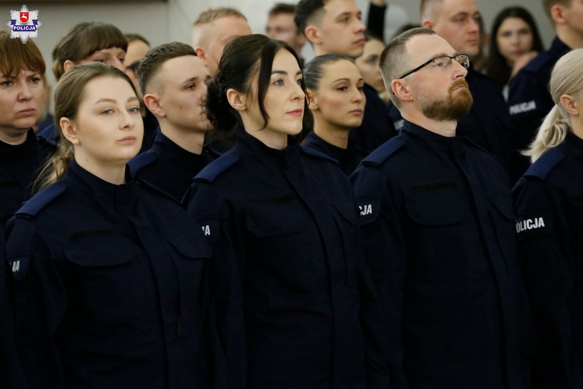 109 nowych funkcjonariuszy w szeregach Policji Lubelskiej.