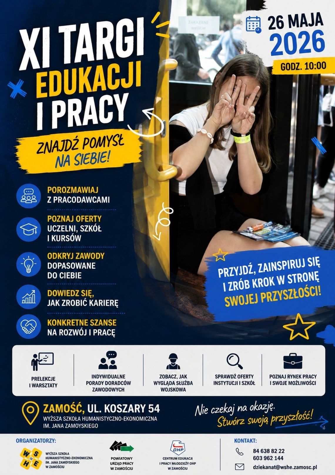 We wtorek, 26 maja, w Zamościu odbędzie się XI edycja Targów Edukacji i Pracy.
