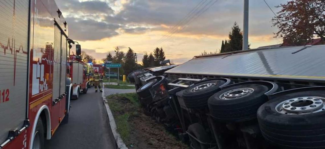 Kierowca ciężarowego volvo miał 2,2 promila alkoholu w wydychanym powietrzu.