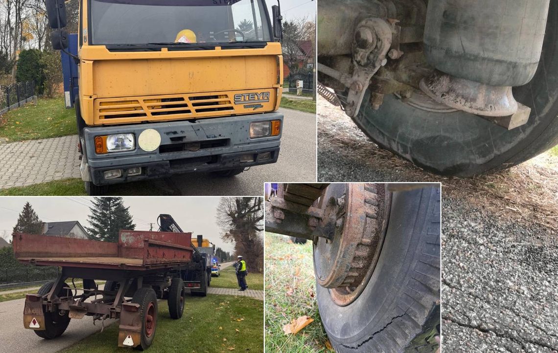 Krasnostawscy policjanci sprawdzali stan techniczny pojazdów.