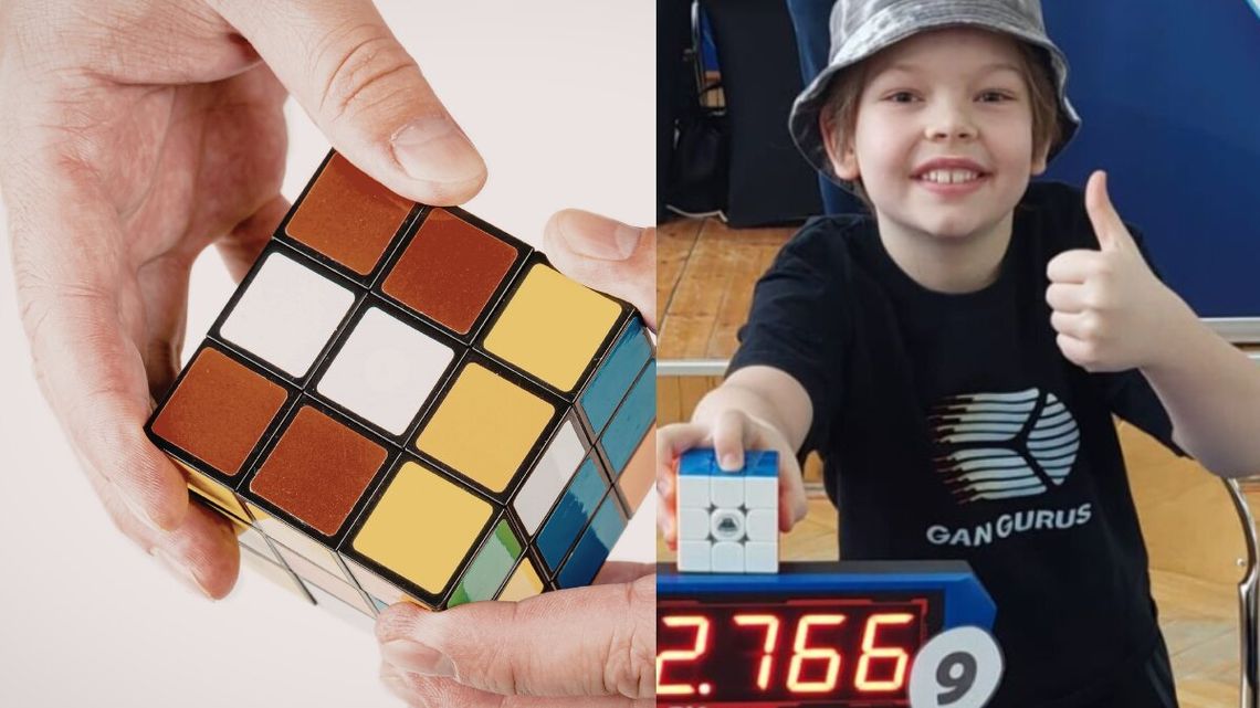 Dziewięcioletni Teodor Zajder rekordzistą świata w układaniu kostki Rubika. Jako pierwszy w historii zrobił to w mniej niż 3 sekundy.
