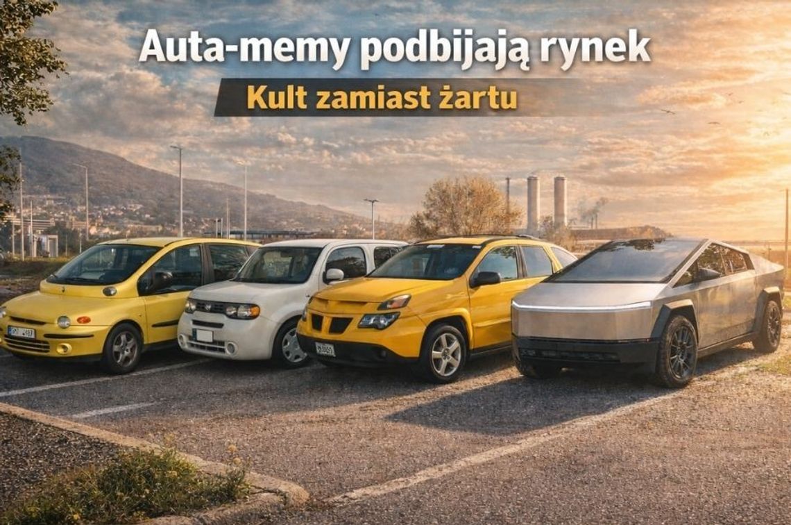 Auta-memy na polskich drogach. Coraz częściej mają status kultowych Multipla, Pontiac i Cube wracają do łask, a Cybertruck budzi sensację. Dziś te auta kupuje się po to, żeby się wyróżnić.