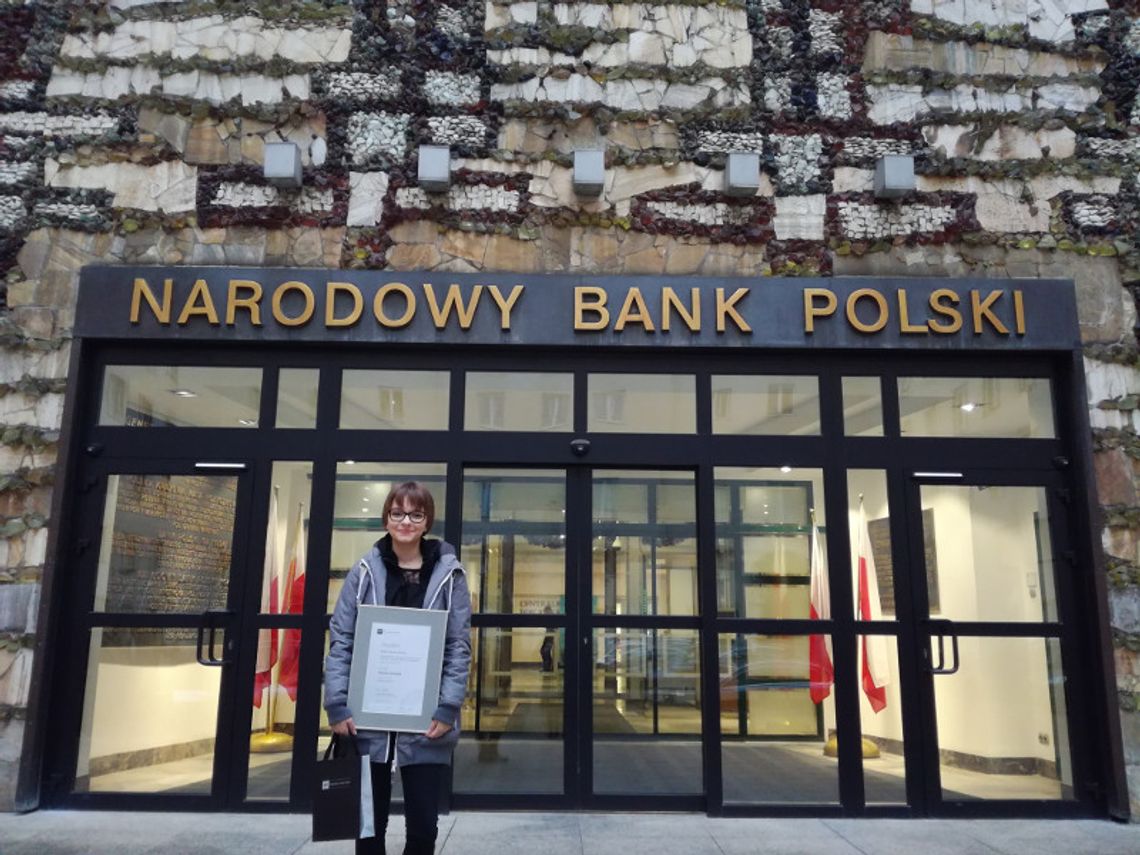 Biłgoraj: Natalia Ciosmak z ZSBiO nagrodzona w konkursie NBP