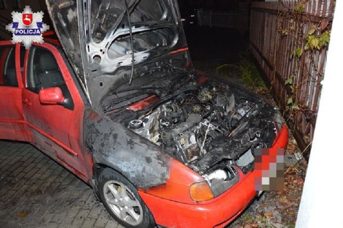 Biłgoraj: Oblał cudzy samochód benzyną i podpalił