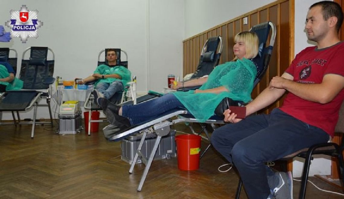 Biłgoraj: Oddaj krew – pomóż innym! Akcja w komendzie