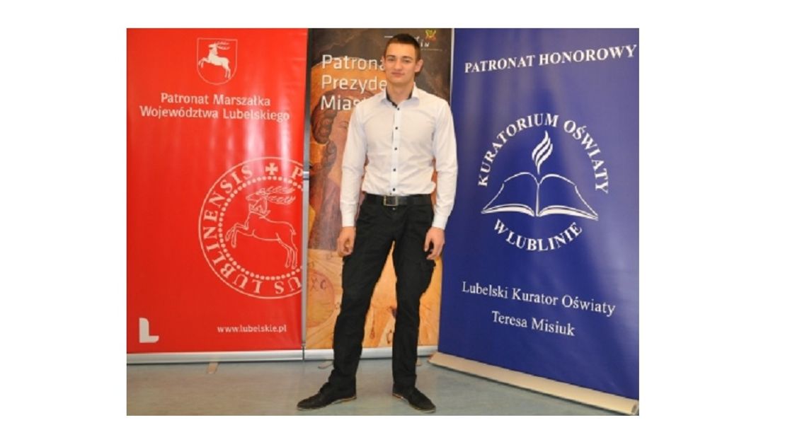Biłgoraj: Patryk Tysz z ZSBiO w czołówce konkursu matematycznego
