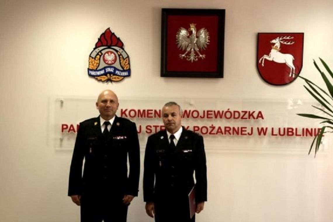 Biłgoraj: Strażacy mają nowego szefa. To st. bryg. Mirosław Bury