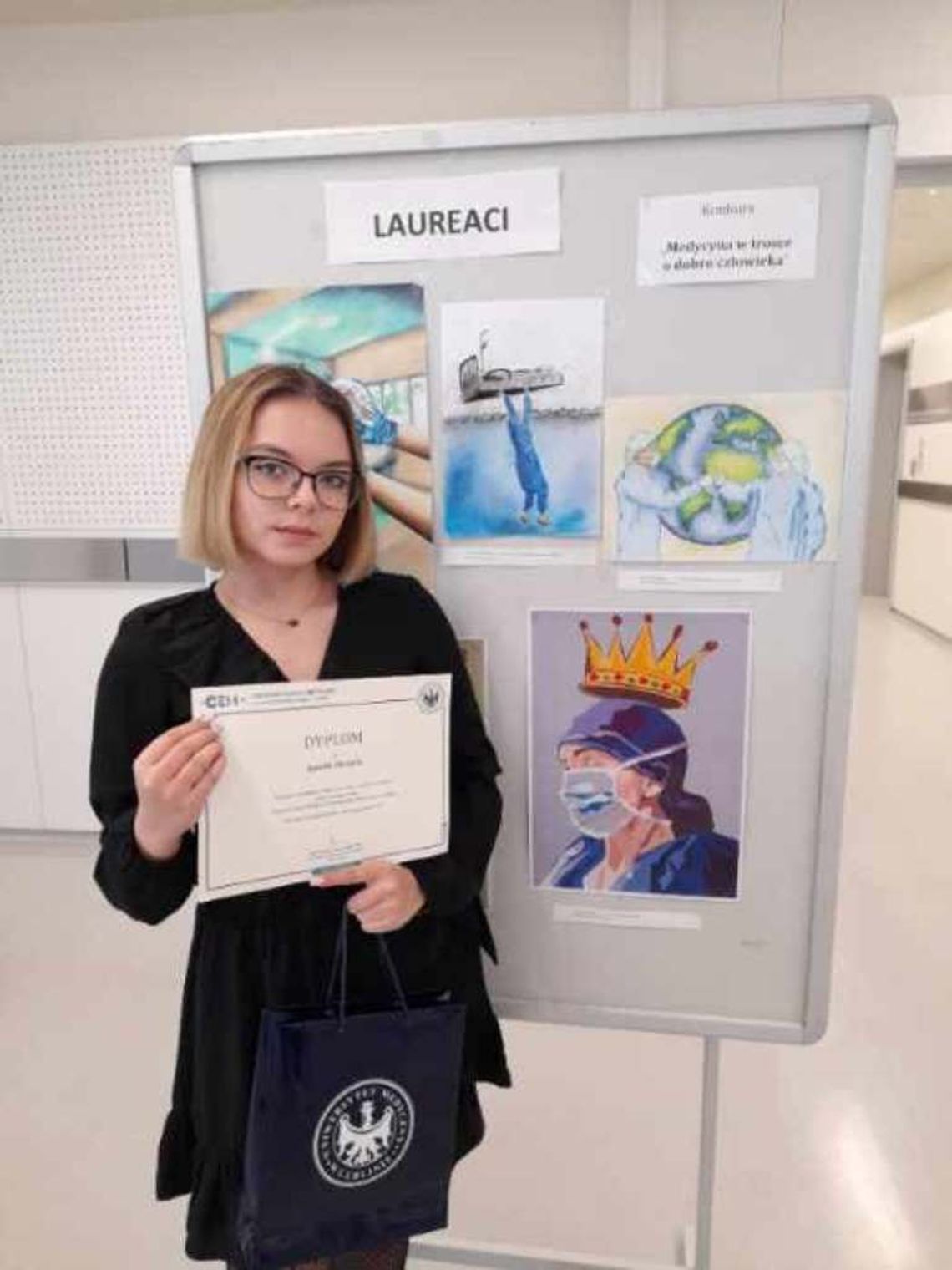 Biłgoraj: Sukces Amelii w konkursie graficznym o medycynie