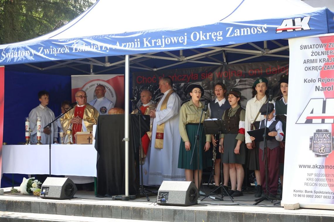 Msza święta polowa w intencji Ojczyzny i Żołnierzy Niezłomnych. Fot. GOK Bełżec