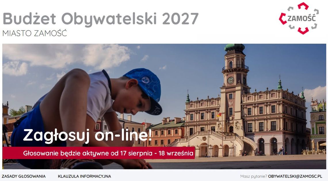 Zamość. Budżet Obywatelski 2027