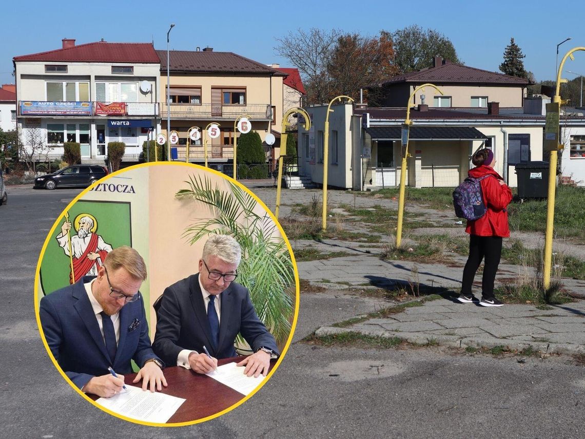 Burmistrz Wojciech Żukowski i przewodniczący Rady Miejskiej Grzegorz Zieliński podpisali oświadczenie, w którym zapowiadają tymczasowe rozwiązanie mające na celu poprawę warunków oczekiwania podróżnych w Tomaszowie Lubelskim.