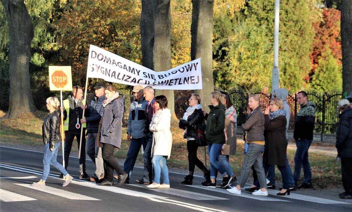 „Chodzony” protest w Kalinowicach (ZDJĘCIA)