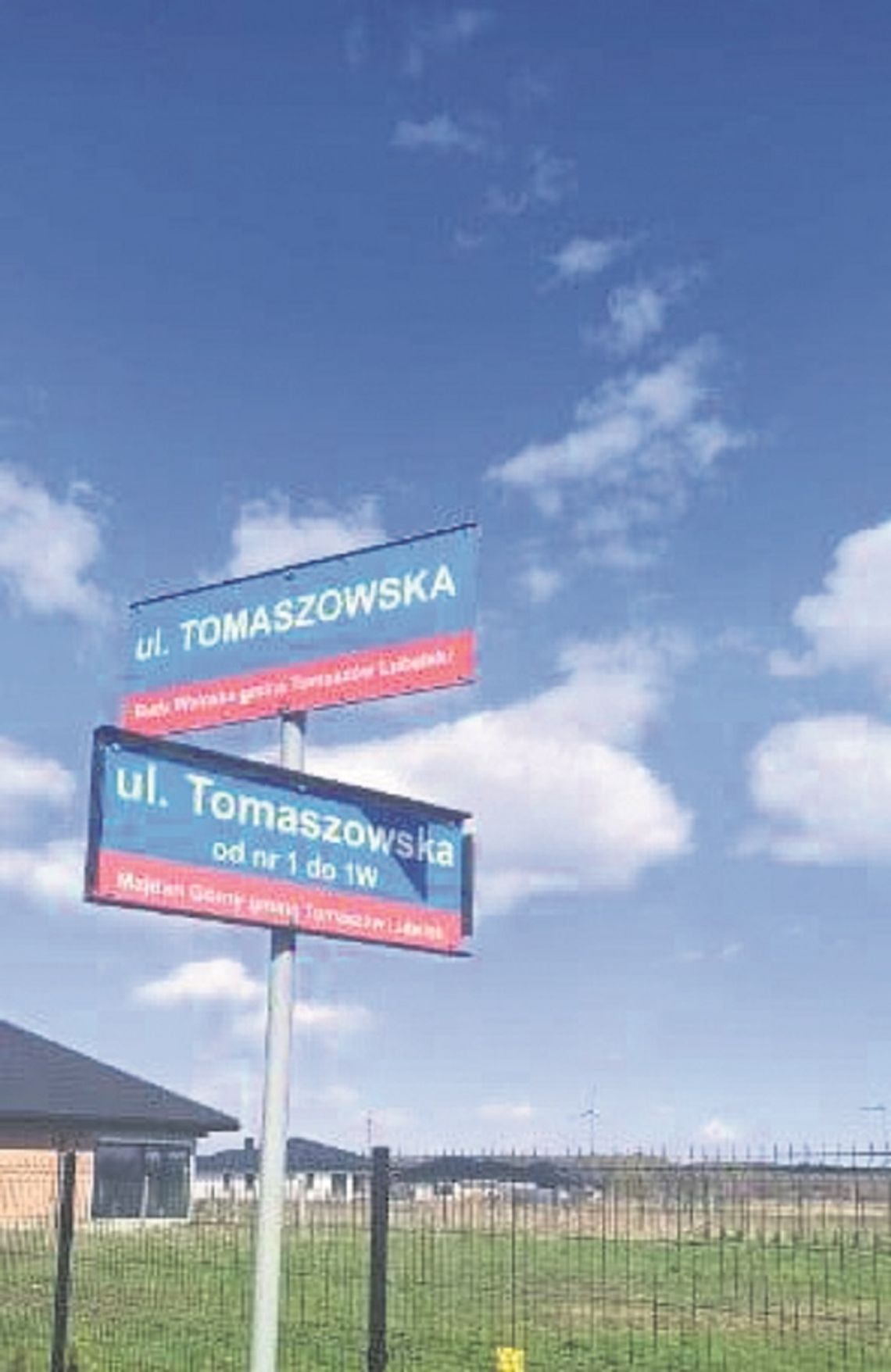 W wielu miejscowościach gminy Tomaszów Lub. była konieczność nadania nazw ulicom.