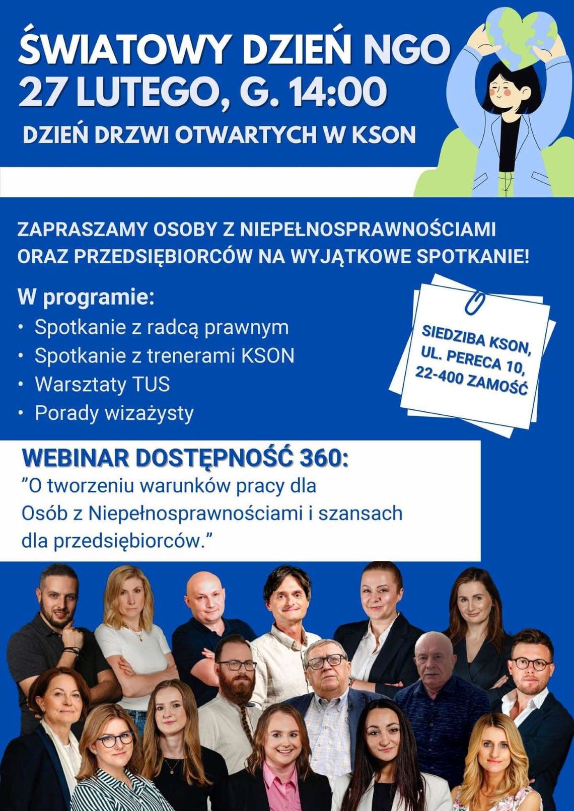 Dla przedsiębiorców i osób z niepełnosprawnościami. Spotkanie w Zamościu już 27 lutego