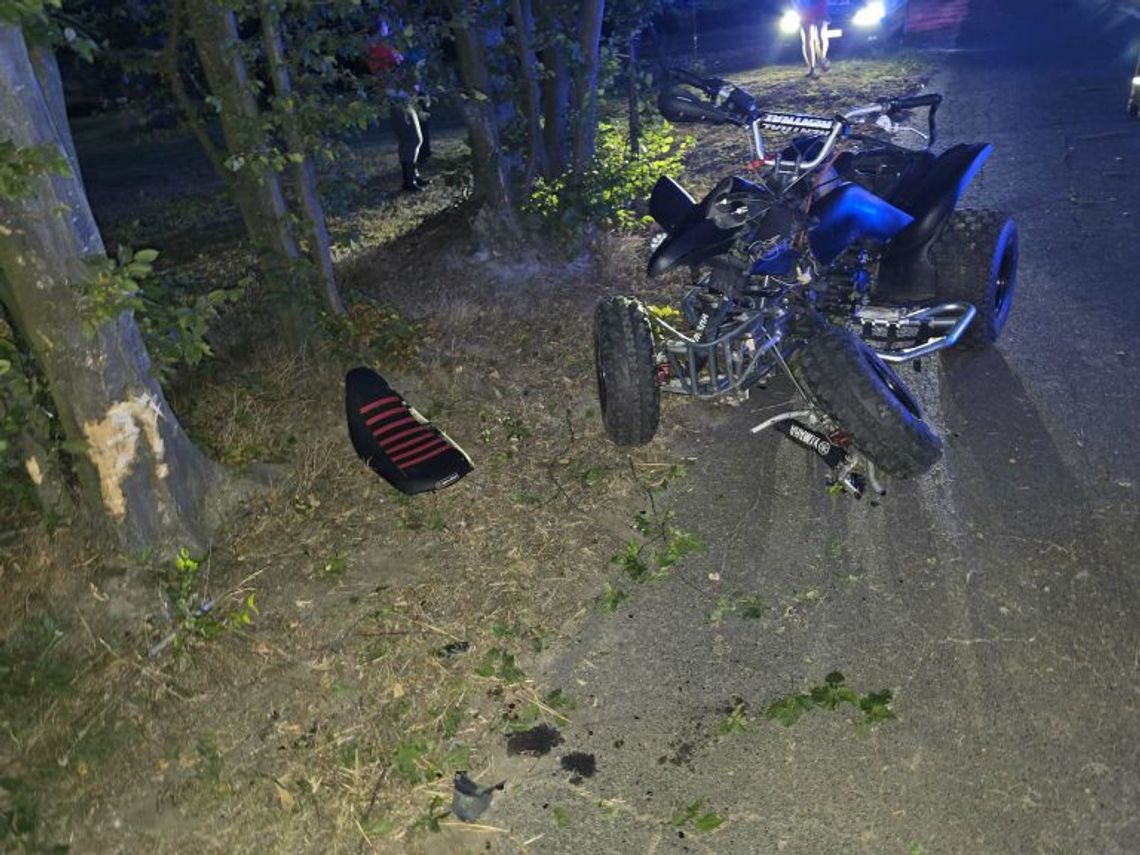 Dramatyczny finał szarży na quadzie! Dramatyczny finał szarży na quadzie!