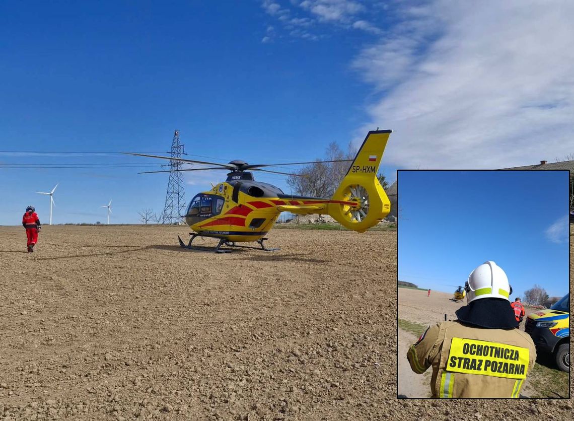 Do groźnego wypadku z udziałem czternastolatka doszło w piątkowe przedpołudnie w miejscowości Żółkiew-Kolonia.