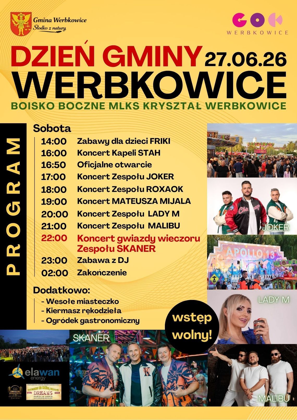 Dzień gminy Werbkowice w czerwcu 27 czerwca odbędzie się Dzień Gminy Werbkowice.