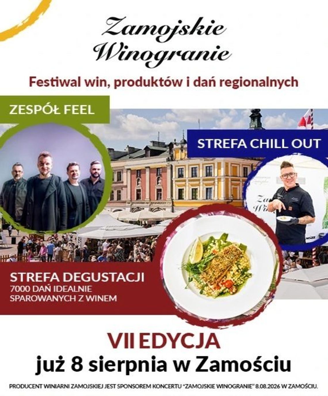 Zamość 8 sierpnia stanie się stolicą regionalnych smaków i polskiego winiarstwa.