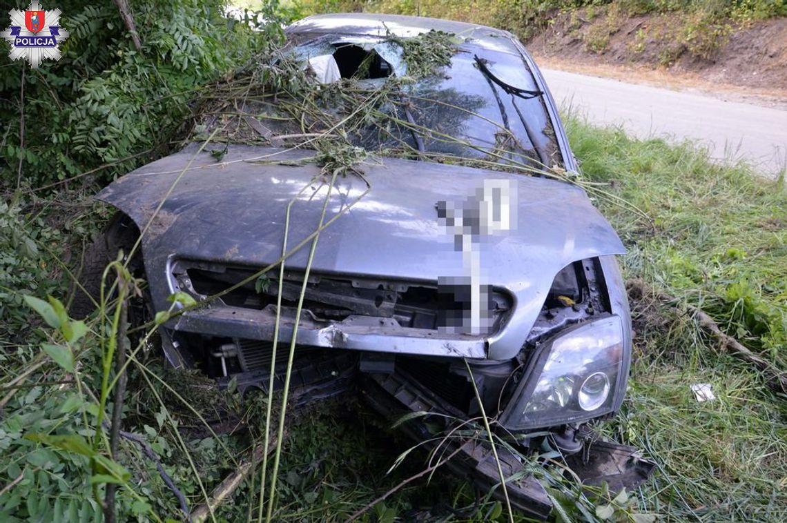 Oplem kierował 28-letni mieszkaniec gminy Grabowiec.