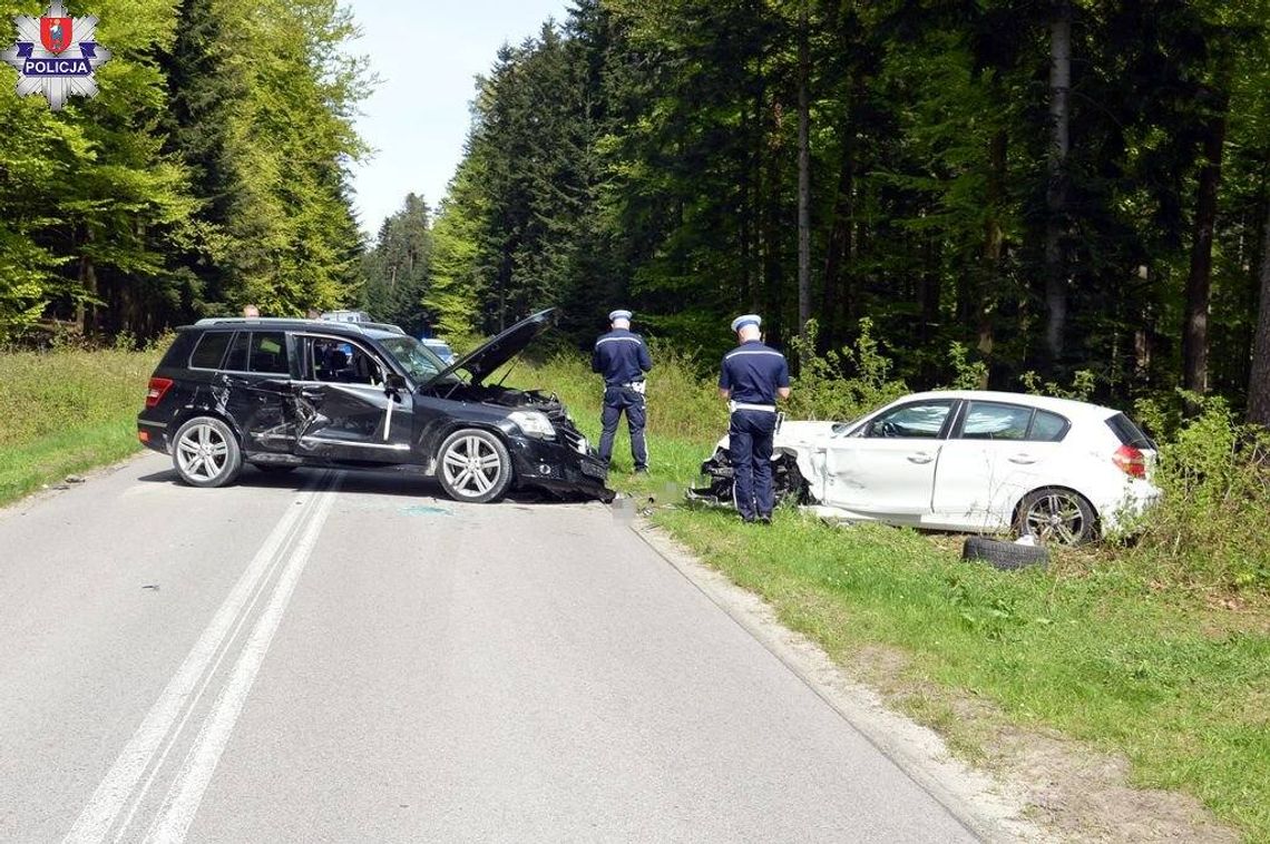 Gm. Krasnobród: 5 tys. mandatu dla kierowcy, który spowodował kolizję na 3 pojazdy [ZDJĘCIA]