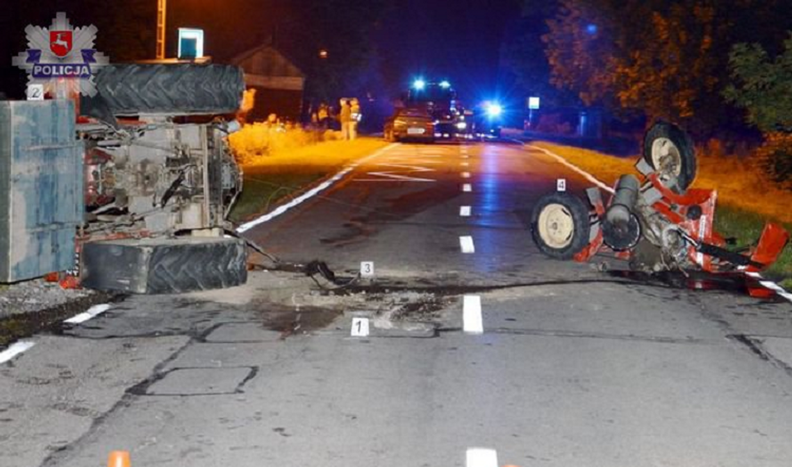 Gm. Nielisz: Ciągnik zderzył się z peugotem