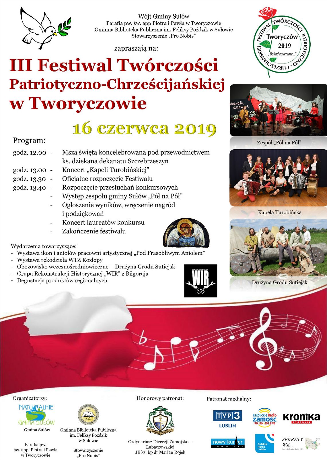 Gm. Sułów: Festiwal patriotyczno-chrześcijański w Tworyczowie