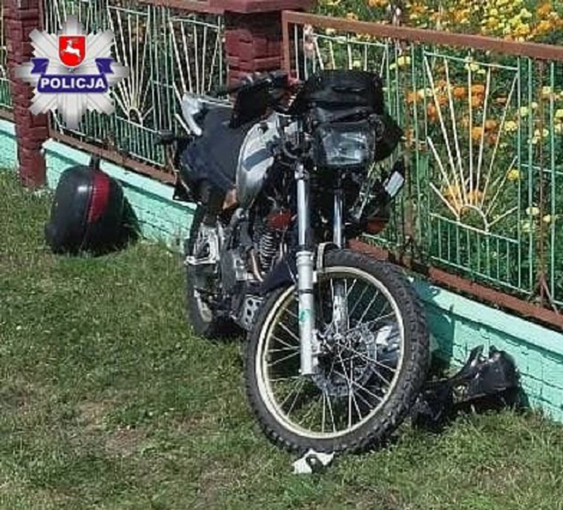 Gm. Susiec: Wypadek motocyklisty w Kunkach