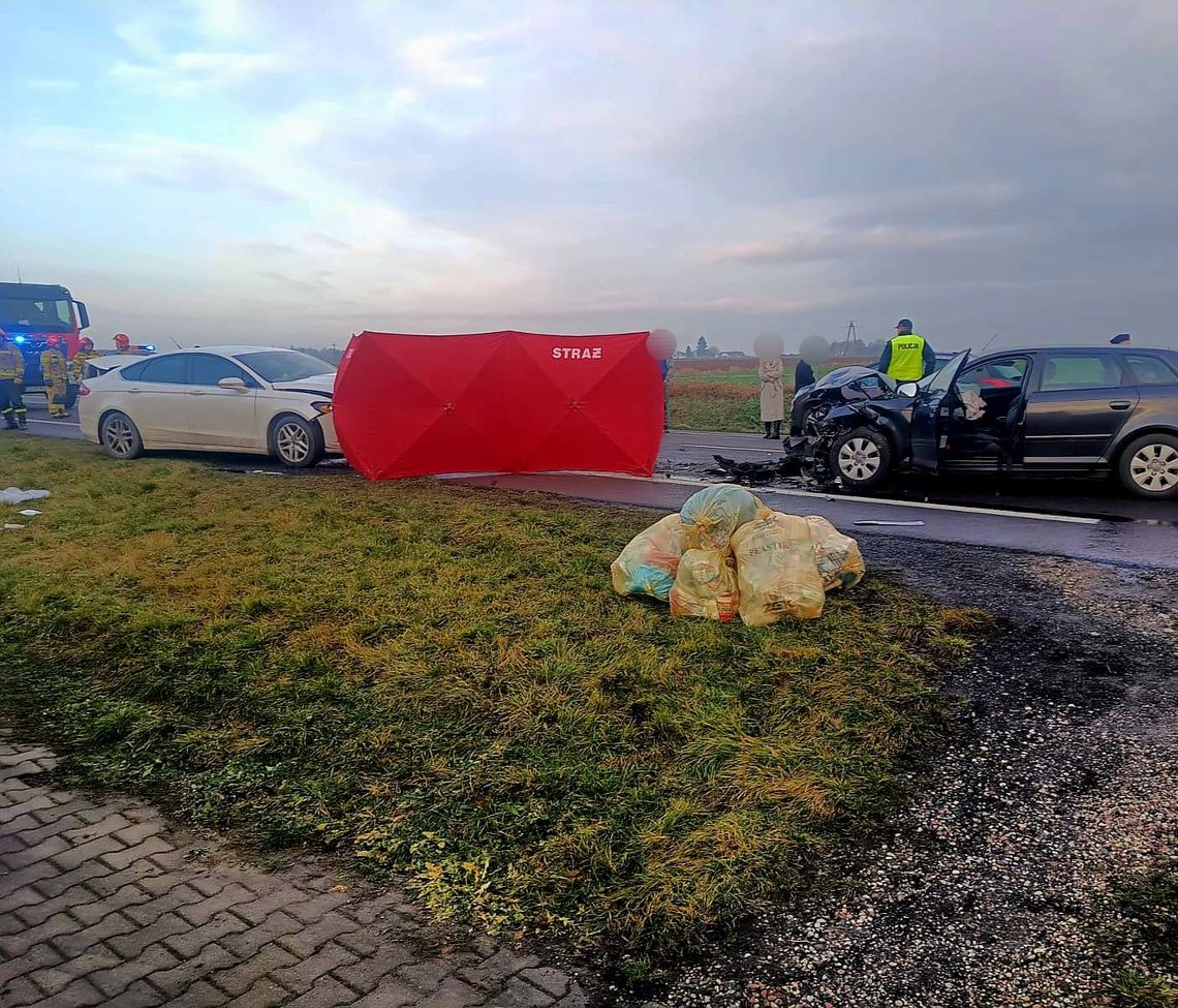 5 grudnia 2025 r. Śmiertelny wypadek w Wielączy (gm. Szczebrzeszyn).