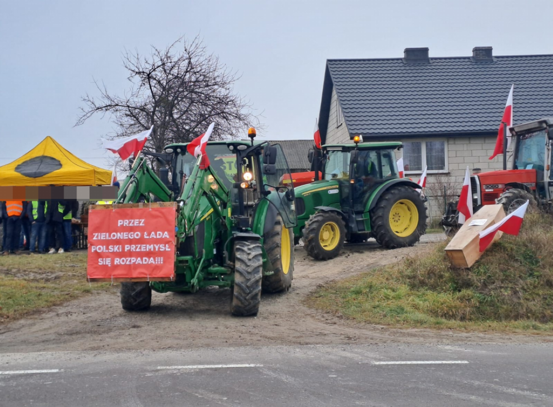 Protest rolników w Tarnawatce.