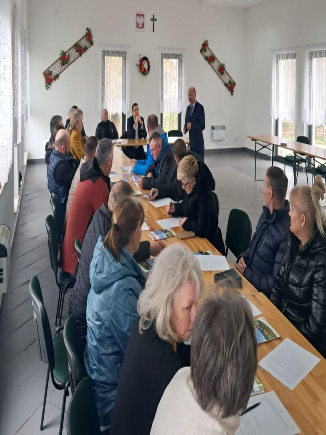 8 kwietnia w świetlicy wiejskiej w Łykoszynie odbyło się spotkanie informacyjne dla rolników.