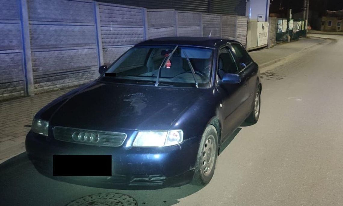 Pijany i na zakazie mieszkaniec gm. Tomaszów Lubelski „wpadł” bo nie miał włączonych świateł.